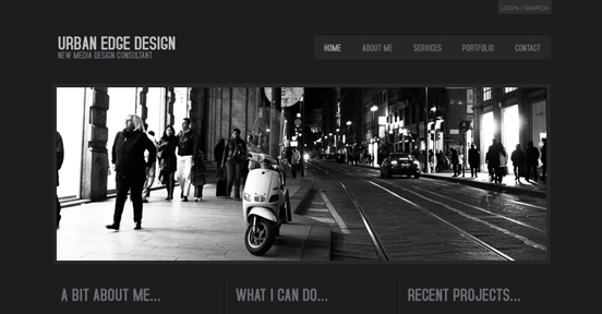Urban Edge, Black and White Website