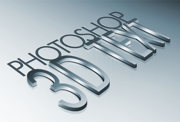 Metal, 3d Text Effect in Photoshop