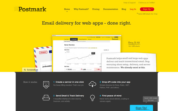Post Mark Web Application Interface 45+ Incredible Web Application Interface Designs