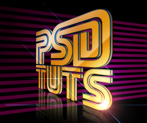 Stylish Retro, 3D Text in Photoshop