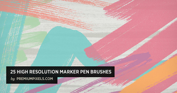 Marker Pen Brushes, Open Source Web Design Resources
