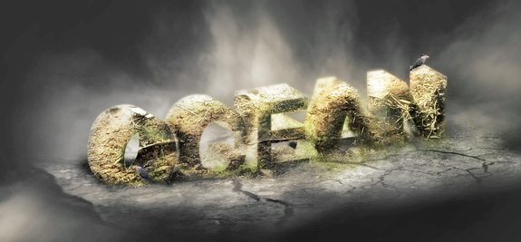 Occean, 3D Text in Photoshop Tutorial