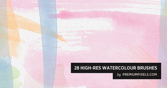 Water Color Brushes, Open Source Web Design Resources