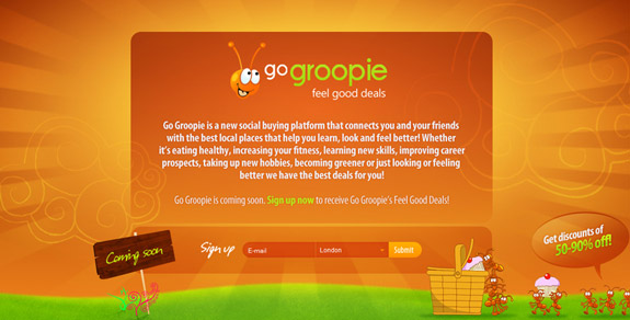 Go Groopie, Website Background Designs, Trends and Resources