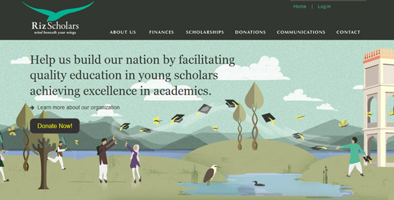 Riz Scholars, Website Background Designs, Trends and Resources
