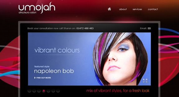 Umojah Hair, Website Background Designs, Trends and Resources