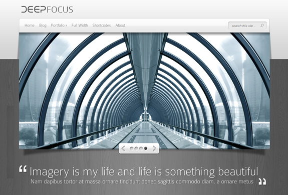 DeepFocus, WordPress Gallery of Photography Themes