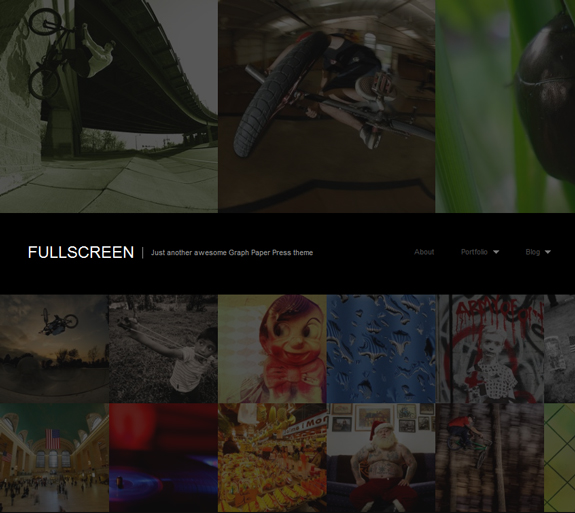 FullScreen, WordPress Gallery of Photography Themes