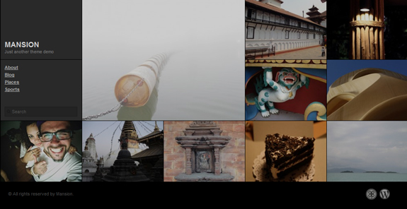 Mansion, WordPress Gallery of Photography Themes