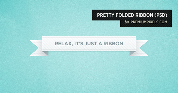 Pretty Little Folded Ribbon Psd
