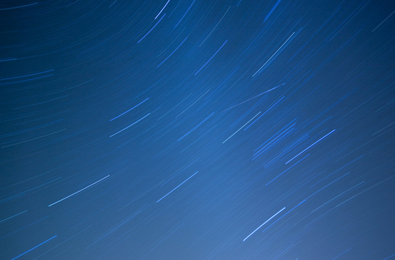 Meteor Shower With Star Trail