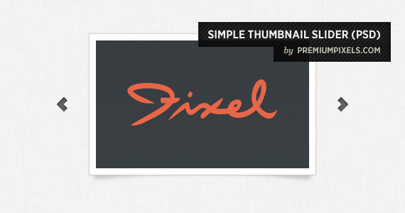 Simple Thumbnail Slider Psd