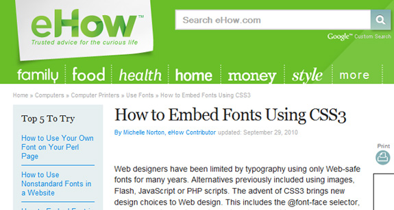 How to Embed Fonts Using CSS3