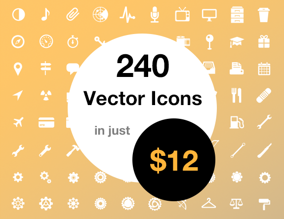 240 Vector Icons Pack Download