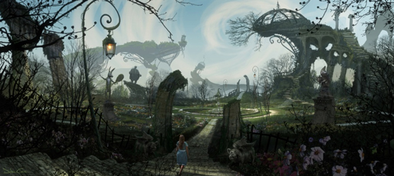Alice in Wonderland, Matte Painting