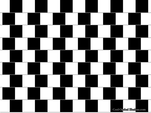 Bricks Optical Illusion