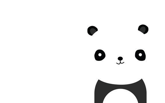 Panda Minimal Wallpaper