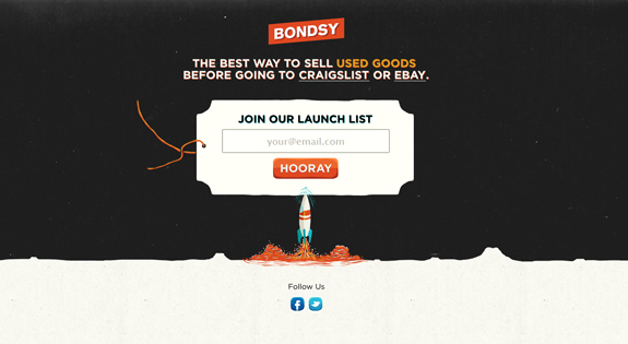 Bondsy, Join Our Launch List