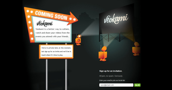 Veokami, Coming Soon Page Design