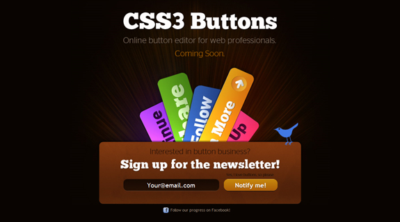 CSS3 Buttons, Coming Soon