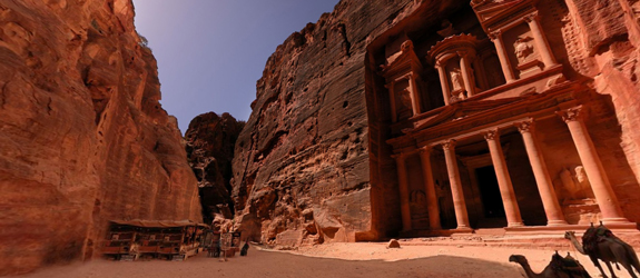 Petra Jordan in Panoramic View