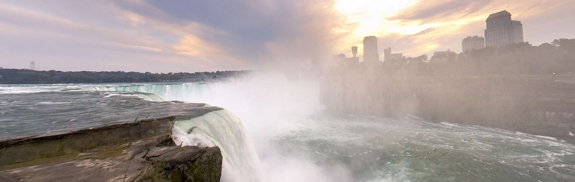 Niagara Falls in Panoramic View