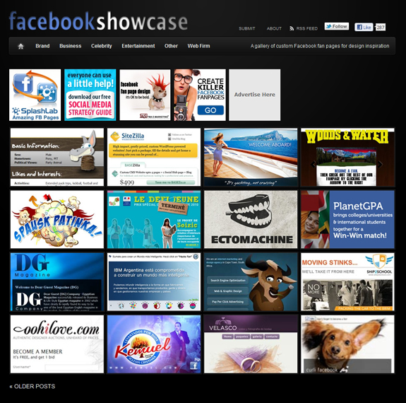 Facebook Showcase