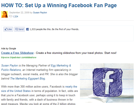 HOW TO: Set Up a Winning Facebook Fan Page