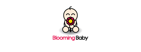 Flower Logo Design Ideas, Blooming Baby