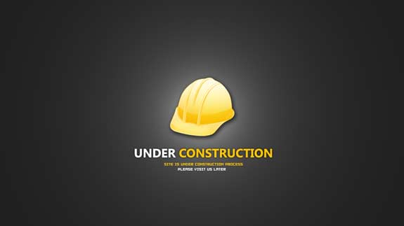 Free Website Under Construction PSD Templates