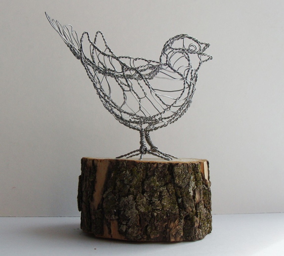 Wire Sculptures Made From Useless Junk