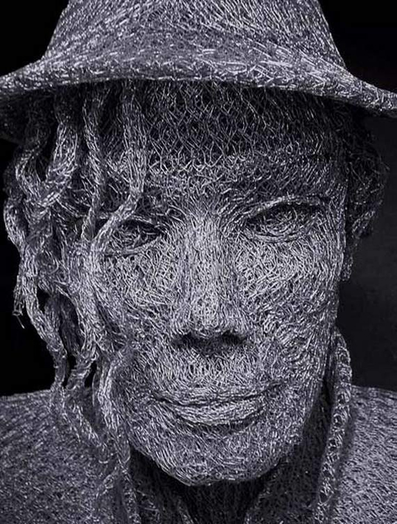 Wire-Sculptures Made From Useless Junk