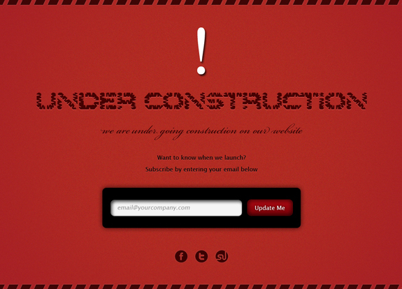 website under construction template 25 Free Website Under Construction Templates