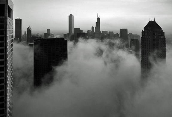 Foggy Loop Skyline - Urban Photo
