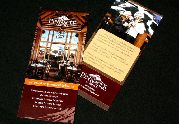 Pinnacle Restaurant Rack Card