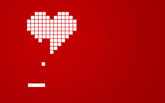 Love Red Breakout Hearts
