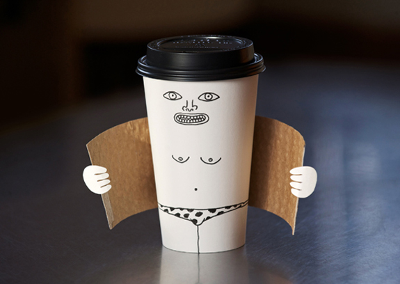 Exhibitionist Coffee Cup - Creative Idea