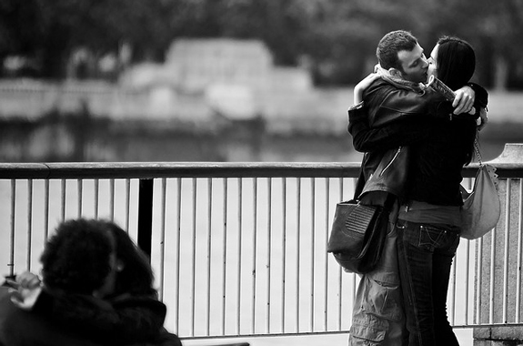 Couple Kiss - Candid Photography