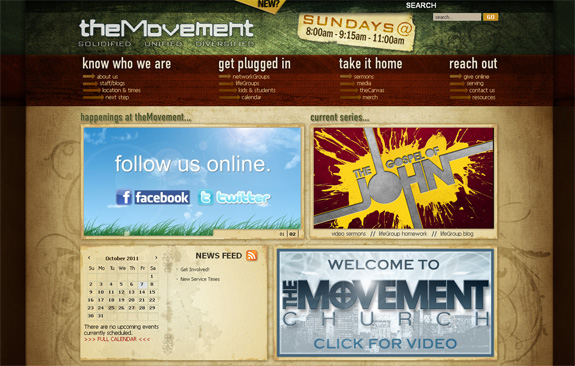 The Movement - Church Web Design