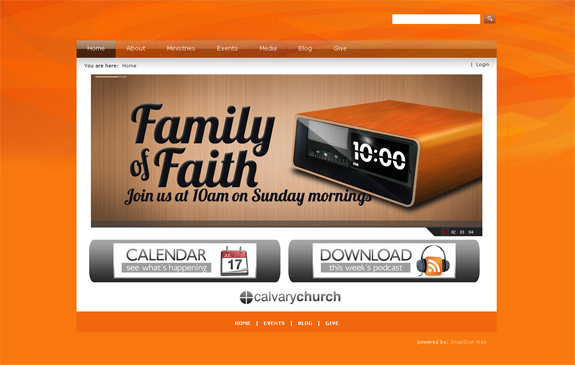 Calvary Church Website Design