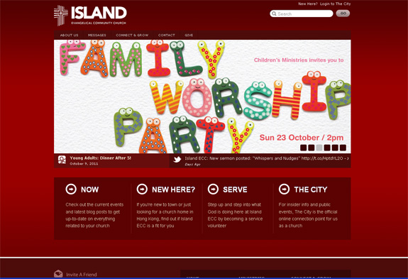 Island - Church Web Design