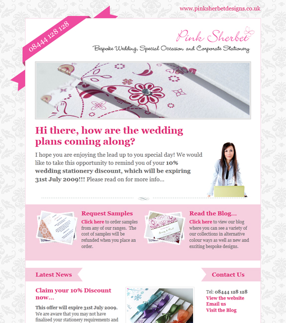Pink Newsletter Design