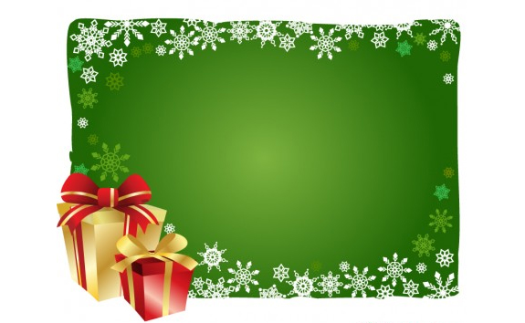 Free Vector Christmas Gift and Background