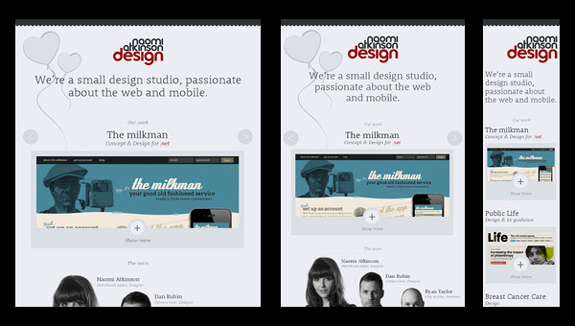Naomi Atkinson Design - Responsive Website
