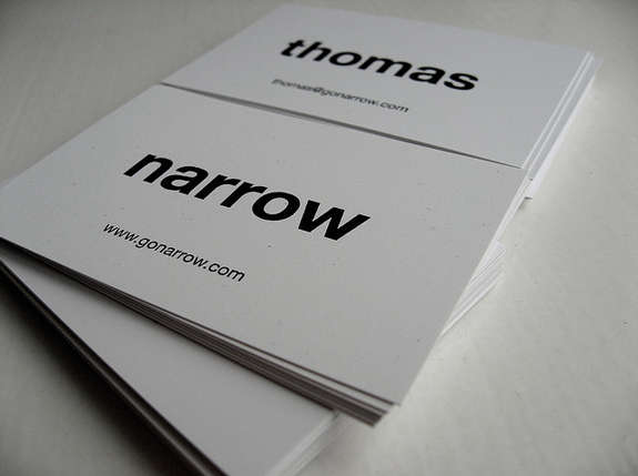 Simple Typography in Business Cards