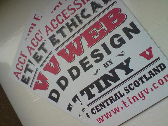 Typographic Business Card Design