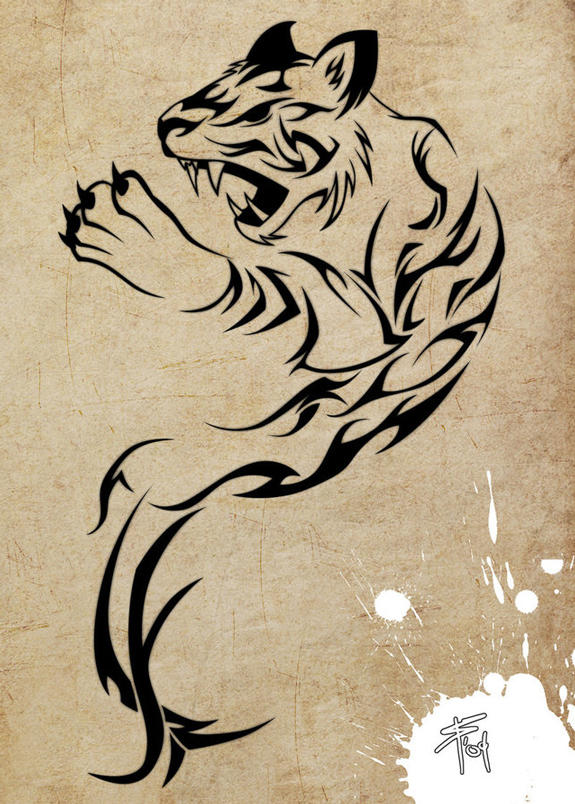 Tiger Tattoo Design Idea