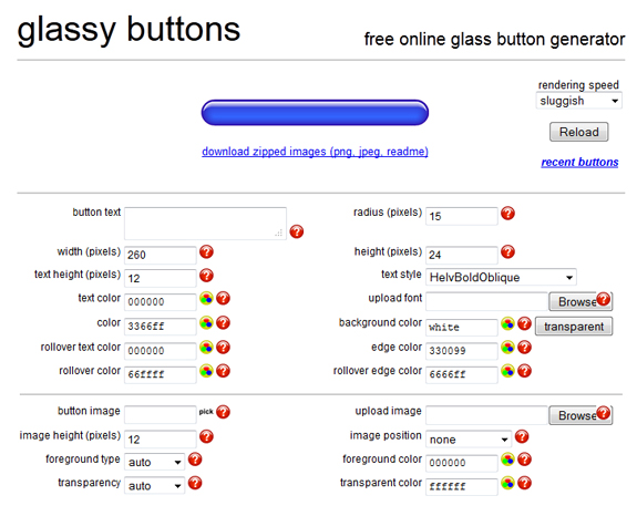 Glassy Buttons