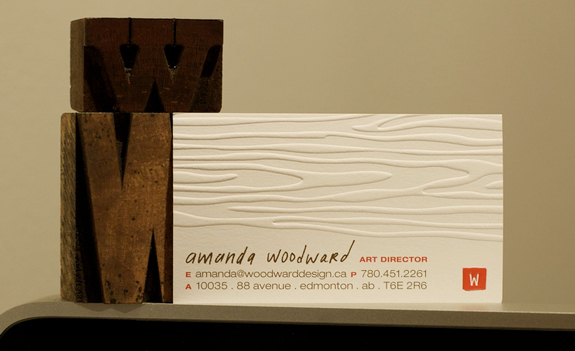Letter Pressed Business Cards
