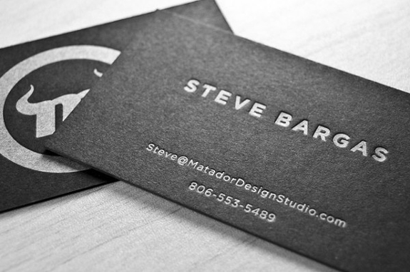 Letter-Pressed Business Card